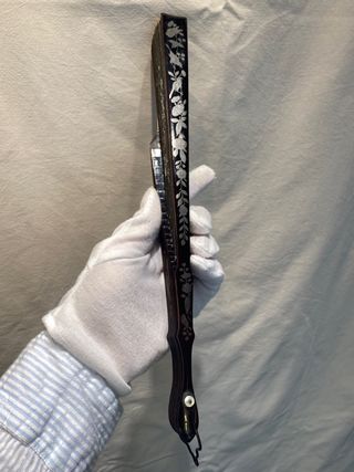 Abanico chino antiguo decorado