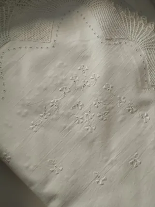 Juego de cama antiguo de algodón