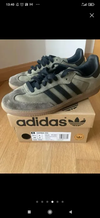 Adidas Samba OG Gris Negro Talla 38