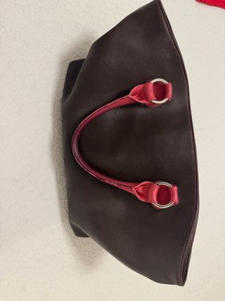 Bolso Montepicaza Marrón y Rosa