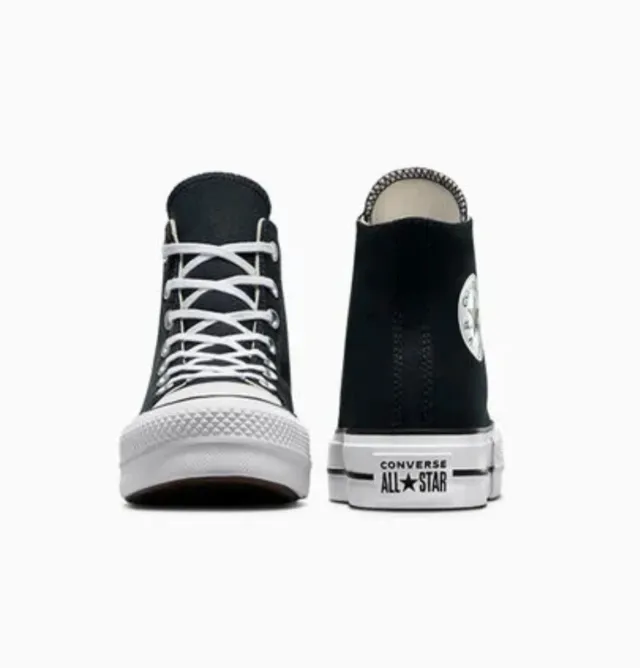 Converse Chuck Taylor plataforma negras
