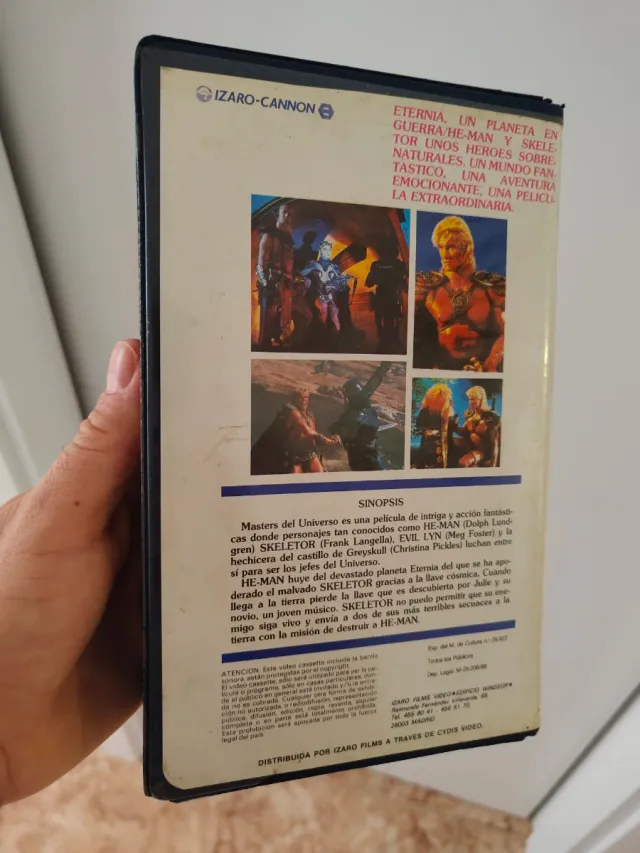 Masters del Universo VHS 1987 Edición Videoclub