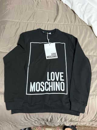 Felpa Moschino nera con logo