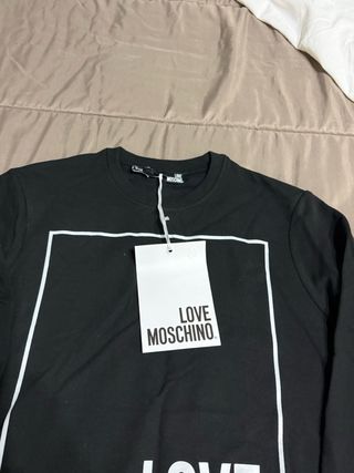 Felpa Moschino nera con logo