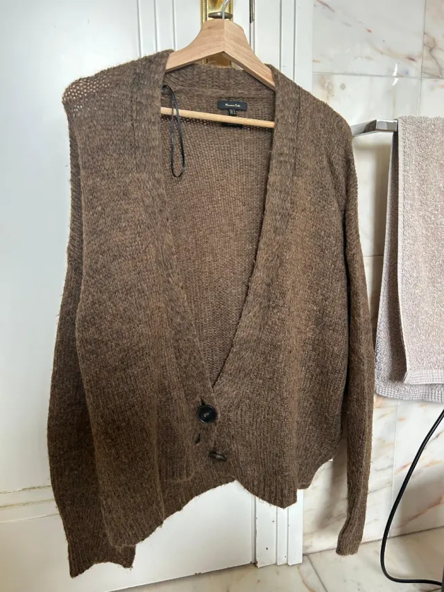 Cárdigan Marrón Mujer