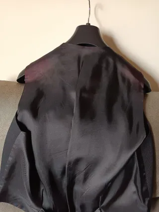 Chaqueta de traje hombre negra Regalo chaleco