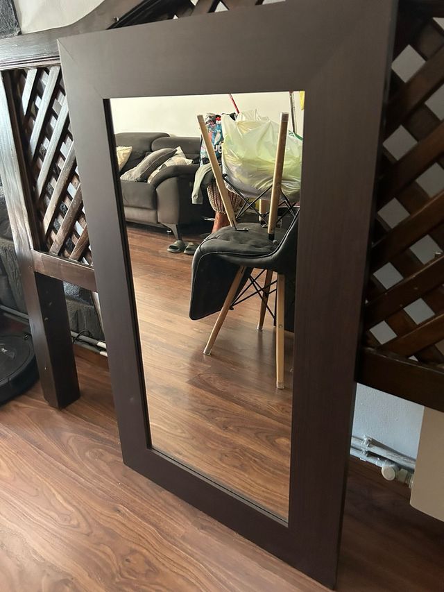 Espejo Marco Madera Marrón