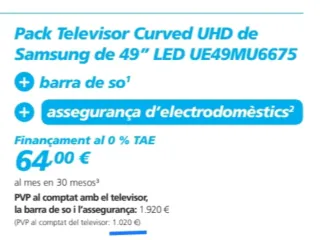 TV Samsung 49' Curva HDR