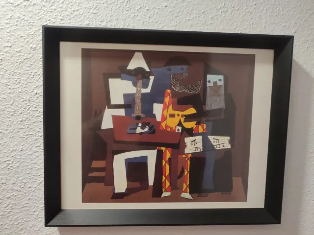 Cuadro abstracto músicos