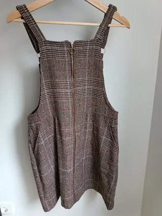 Peto de cuadros marrón 