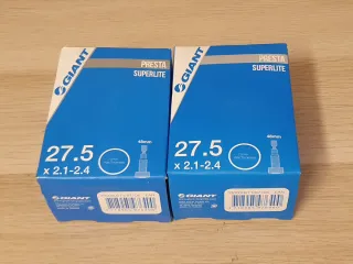 2 Cámaras Giant Presta Superlite 27.5 x 2.1-2.4