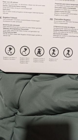 Saco silla  bugaboo Nuevo Verde Pino