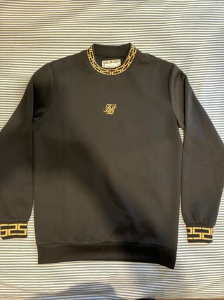 Sudadera Sik Silk Negra y Dorada