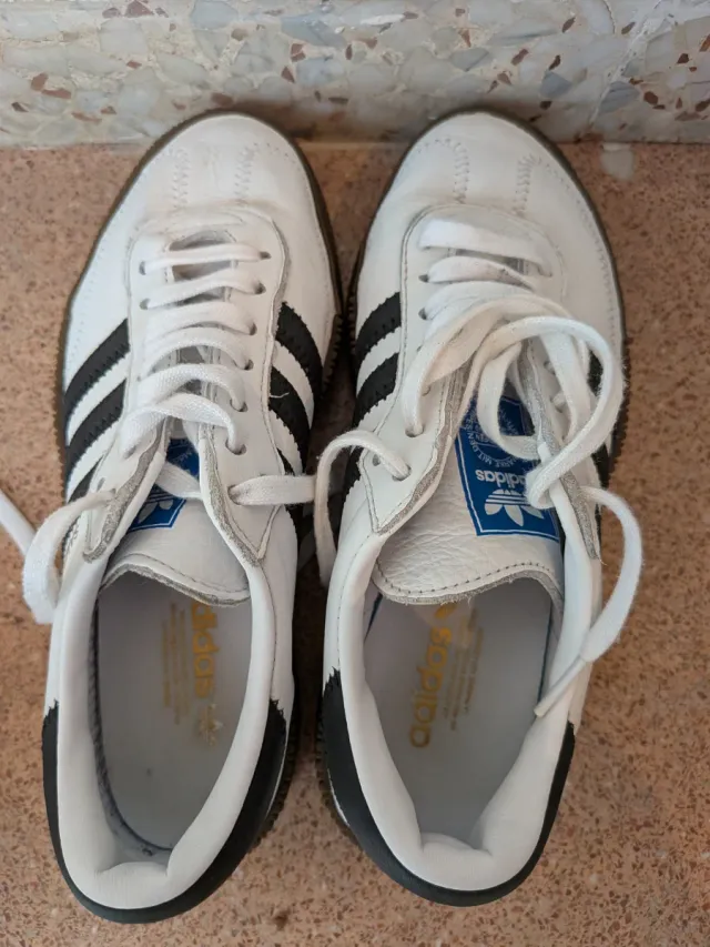 Adidas Samba Originales Blancas y Negras