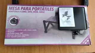 Mesa Soporte Tablet/Portátil Negra