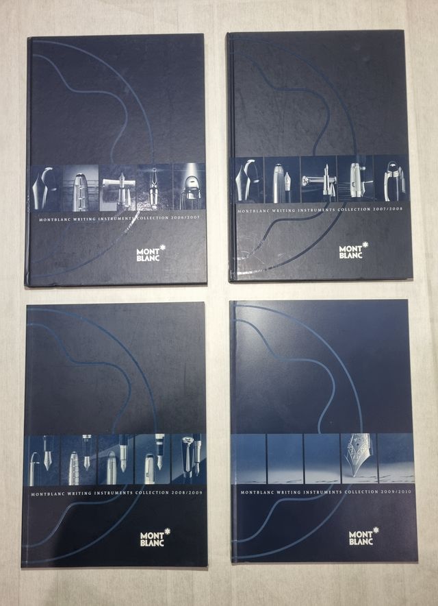 MONTBLANC catálogos ESCRITURA (8 tomos distintos)