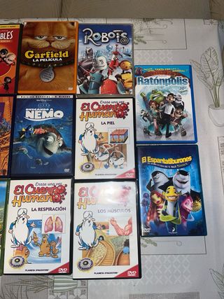 Lote Películas DVD Disney y Animación