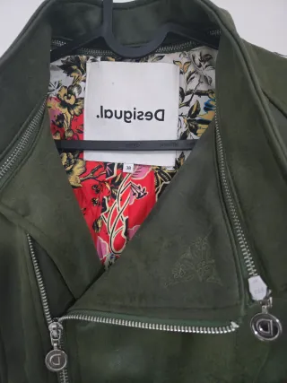 Cazadora Biker Desigual Verde Militar