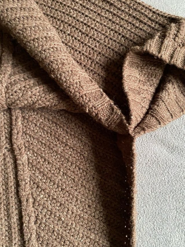 Capa/Poncho Amichi 15% Lana Marrón Talla Única