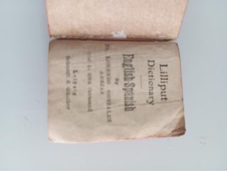 Minúsculo diccionario inglés español