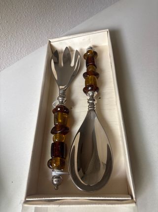 Set Utensilios Ensalada Decorativos