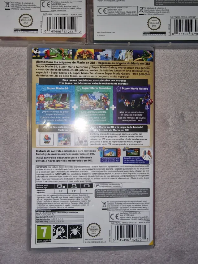Caratulas originales Super Mario Bros Switch