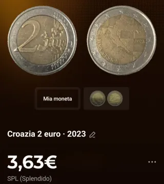 Croazia 2 euro - 2023 grado SPL