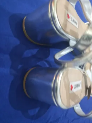 Sandalias Ulanka Plateadas Talla 40