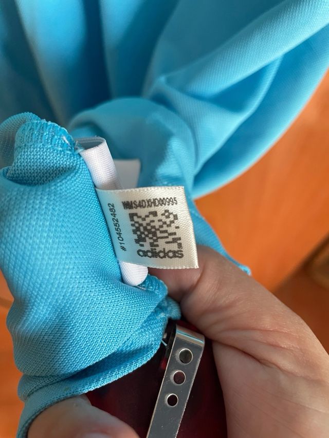 Polo Adidas Azul Talla M