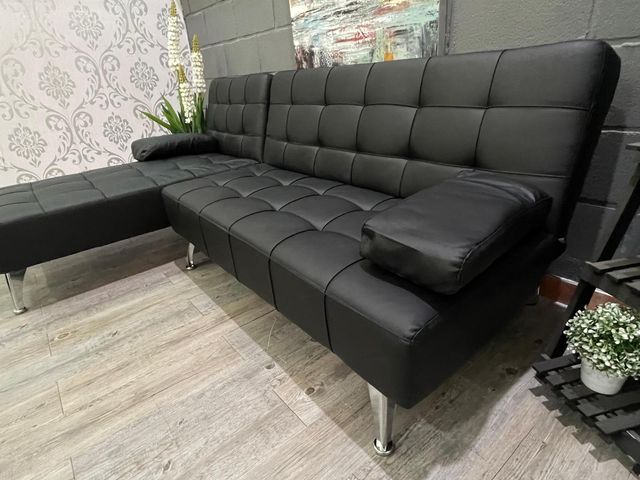 SOFA-CAMA CHAISE LONGUE POLI PIEL