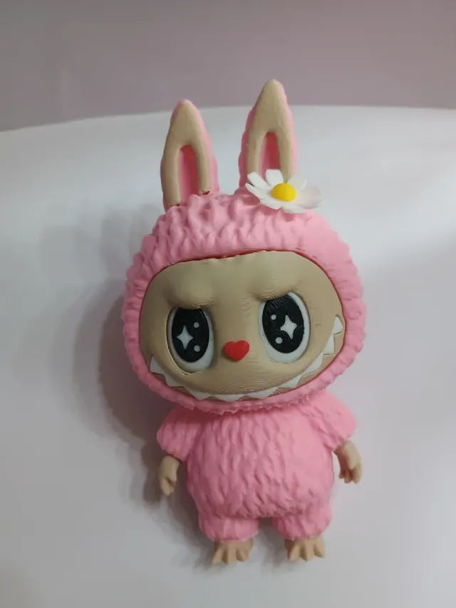 Figura Labubu 3D Rosa