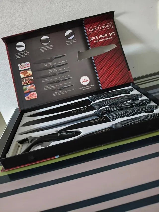 Set de 5 Cuchillos Royalty Line + Pelador