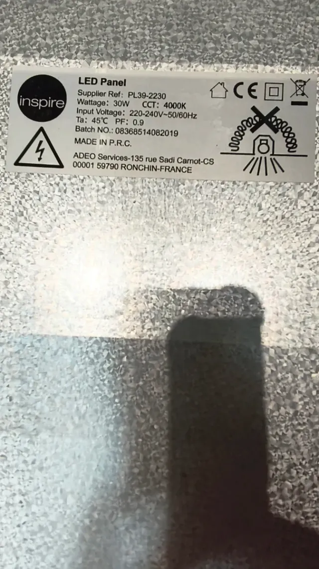 Pack 3 Paneles LED 60x60 