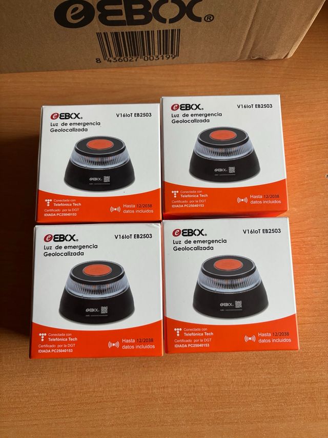 Pack 4 Balizas V16 Geolocalizables EBOX