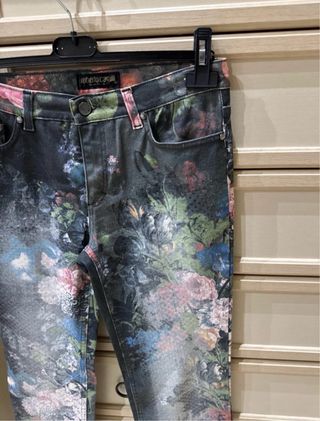 Jeans Roberto Cavalli stampa floreale