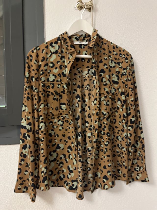Camisa Mango Estampado Animal Print