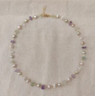 Collana pietre naturali e perle