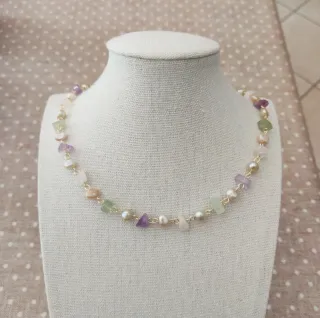Collana pietre naturali e perle