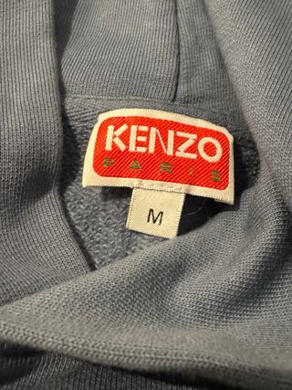 Sudadera Kenzo Azul con Tigre Paris Talla Oversize