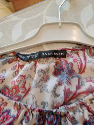 Camisa Zara Basic Estampada Mujer