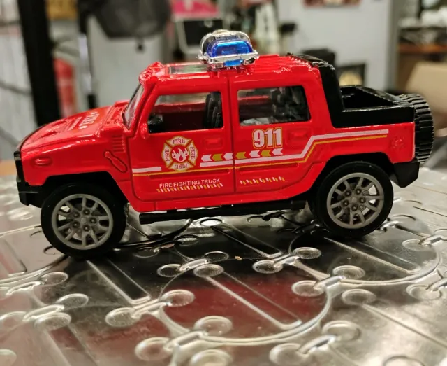 Camión Bomberos Miniatura Rojo 911
