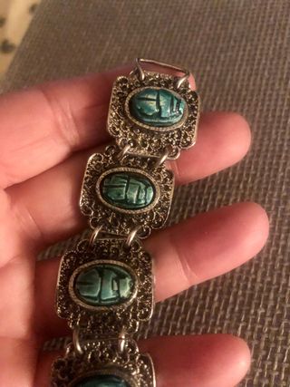 Bracciale vintage con scarabei