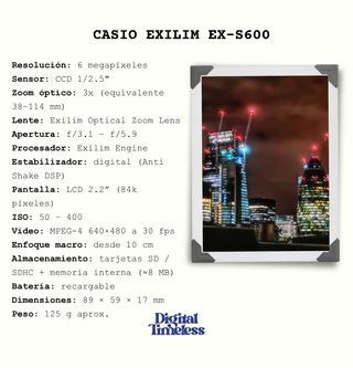 Cámara Casio Exilim EX-S600 Naranja