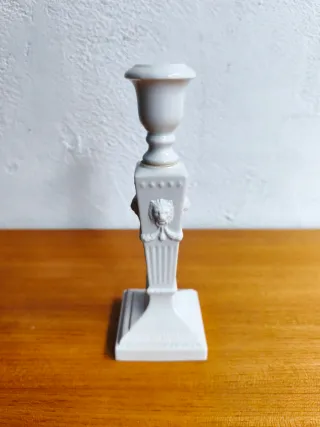 Portacandele in porcellana bianca Royal Copenhagen