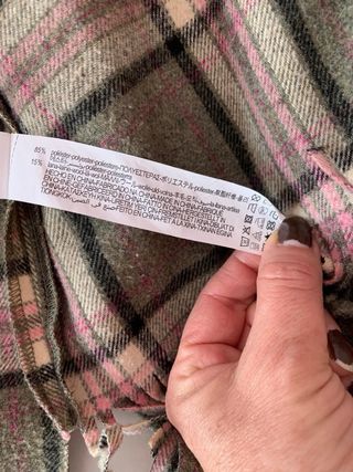 Chaqueta cuadros zara