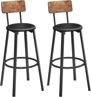 Sgabelli da Bar, Set di 2 Sgabelli Cucina Imbottit