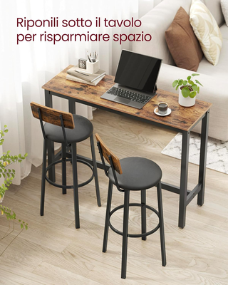 Sgabelli da Bar, Set di 2 Sgabelli Cucina Imbottit