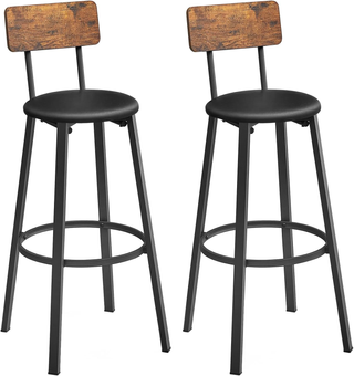 Sgabelli da Bar, Set di 2 Sgabelli Cucina Imbottit