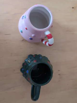 Tazas Navideñas Cerámica (2uds)