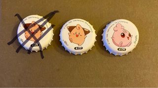 5 Tappi Corona Pokémon Vintage